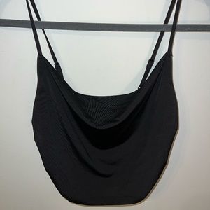 UO Black Cowl Neck Tank Top